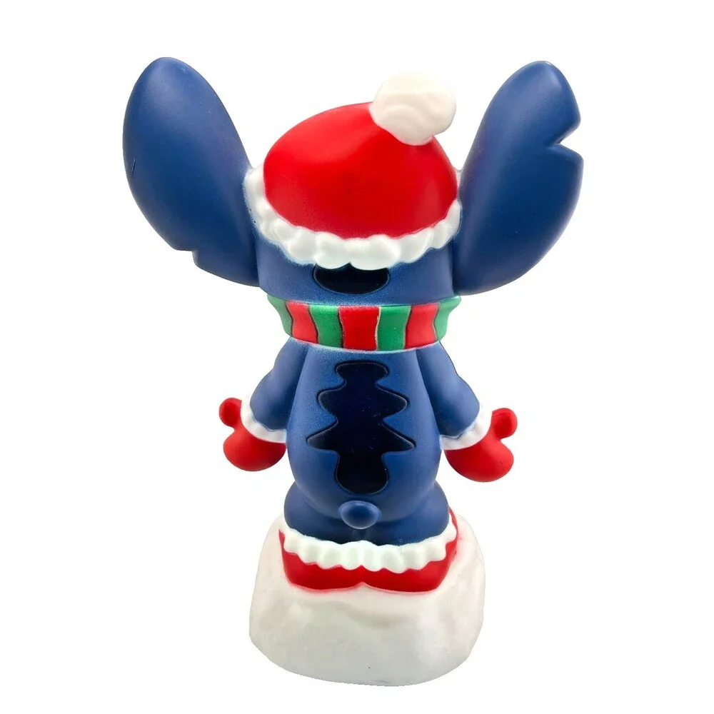 DISNEY Stitch Santa Christmas Light Up Blow Mold 12” Gemmy Holiday In/Out WORKS